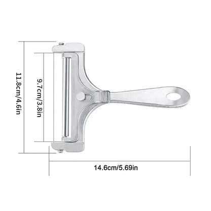 Cheese Slicer Cheese Scraper With Adjustable Thickness Butter Cheese Shaver Butter Slicer Multi-purpose Kitchen Tool RELUX.STORE
