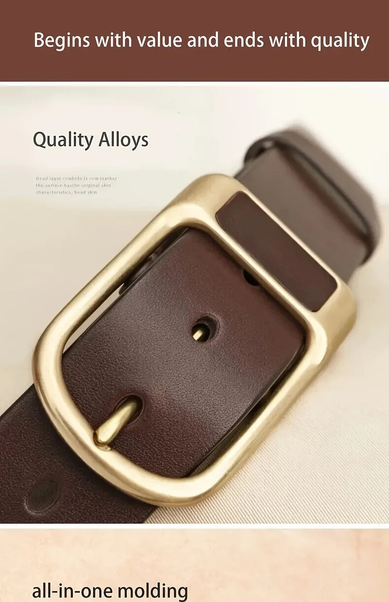 Men's Trendy Casual Belt For Men Coboy Style Belts Pin Buckle Belt Jeans Retro Belt Business Casual Belt RELUX.STORE
