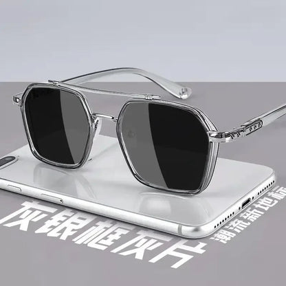 Trendy Sunglasses for Men Professional Day Night Driver Sun Glasses Male Fashion Vintage Eyewear Shades UV400 Protection RELUX.STORE