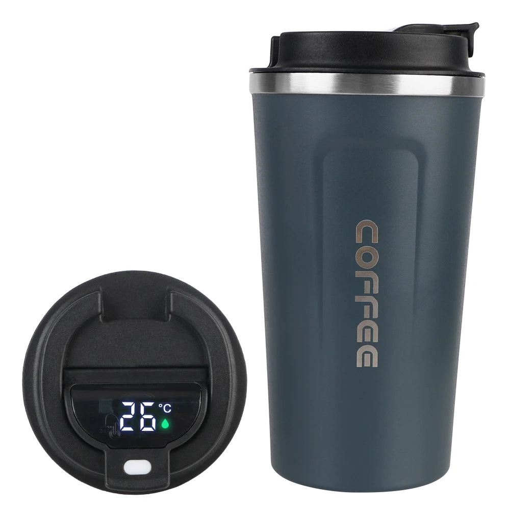 Thermo Cafe Coffee Mug Car Thermos Mug 380/510ML Leak_Proof Travel Thermo Cup for Tea Water Coffee Double Stainless Steel RELUX.STORE
