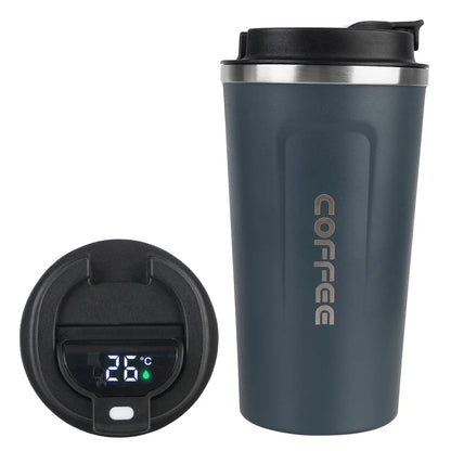 Thermo Cafe Coffee Mug Car Thermos Mug 380/510ML Leak_Proof Travel Thermo Cup for Tea Water Coffee Double Stainless Steel RELUX.STORE