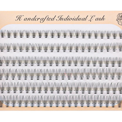 6 Rows 120 Bundles Eyelash Extension Natural Russian Volume Faux Cils Eyelashes Individual 10/20/30D Cluster False Lashes Makeup RELUX.STORE