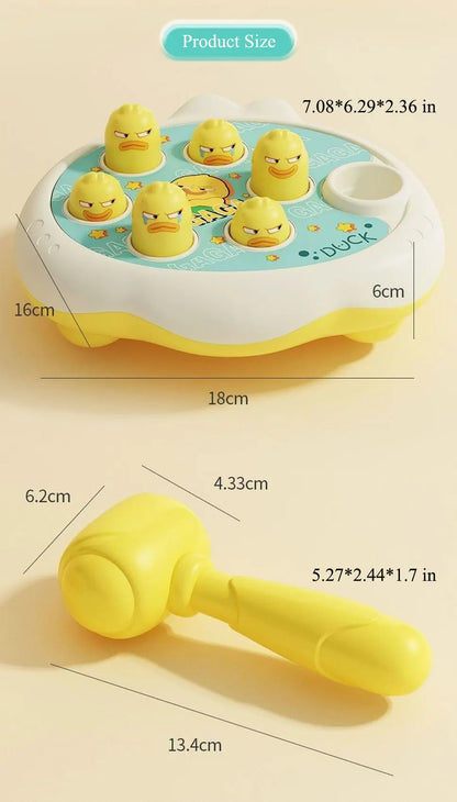 Duck/Frog/Pig Baby Toy Montessori Learning Game Educational Puzzle Gift for 12 24 Months Toddler Boy/Girl with Hammer RELUX.STORE