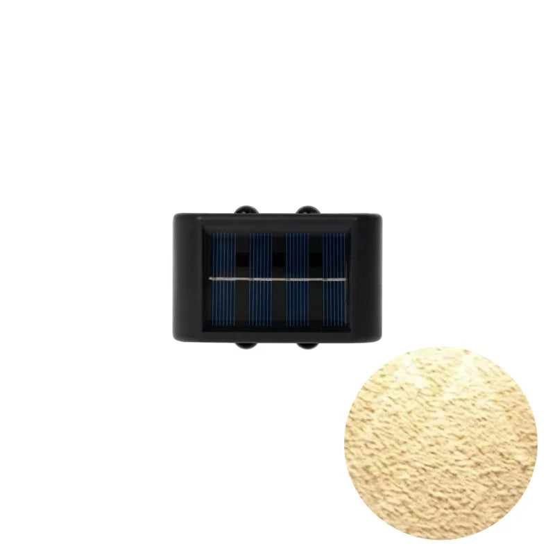 1pc 2/4/6/8/10/12LEDs Solar LED Wall Lights, Outdoor Wall Lamp For Garden, Patio, Ambient Light RELUX.STORE