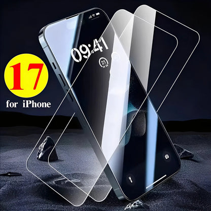 1-5Pcs HD Clear Screen Protectors For iPhone 17 Air Pro Max 9H Hardness Tempered Glass Protective Films For iPhone17 17Air 17Pro RELUX.STORE