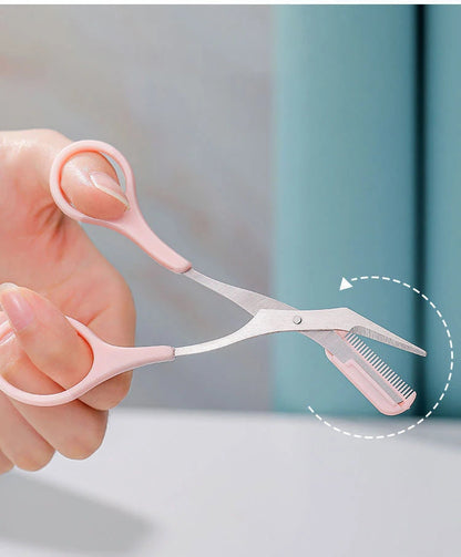 Eyebrow Trimming Knife Face Razor For Women Professional Eyebrow Scissors With Comb Brow Trimmer Scraper Accessories