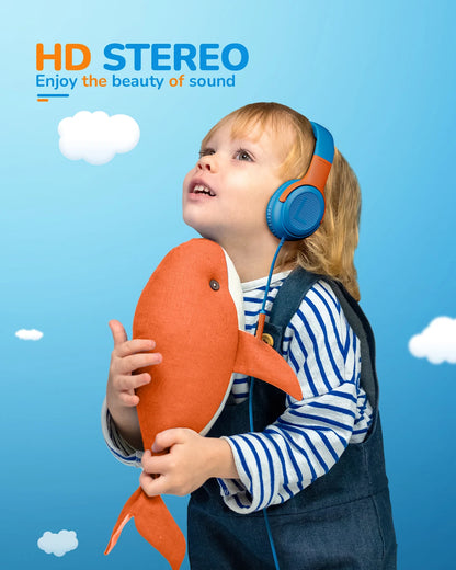 AT2 1/2/3Pcs Headset,3.5mm Surround Stereo Gaming Headphones with Mic Soft Memory Earmuffs for PC,Laptop,Kids for School Toddler