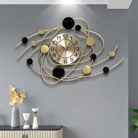 Wall Clock 6.6 Inches Luxury Living Room Modern Wall Clocks Aesthetic Elegant Stylish Kitchen Clock Big Size Decoration Home RELUX.STORE