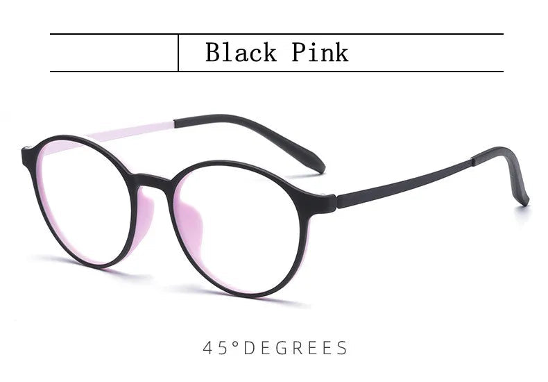 Ultralight Titanium Alloy TR90 Reading Glasses For Men And Women Retro Round Anti blue Light Presbyopia Glasses 0 +100 +150 +250 RELUX.STORE