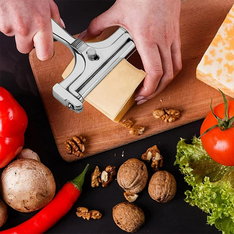Cheese Slicer Cheese Scraper With Adjustable Thickness Butter Cheese Shaver Butter Slicer Multi-purpose Kitchen Tool RELUX.STORE