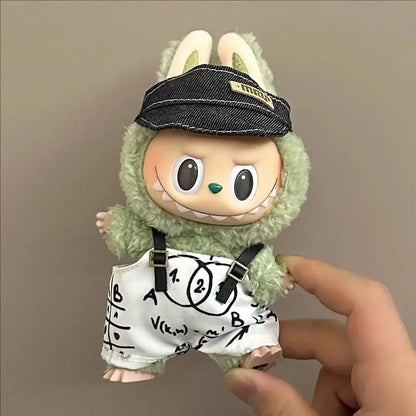 Labubu Clothing Popular New Products Fashion Velcro 17cm Doll Cute Dress Casual Set Skirt Plush Toy Clothing