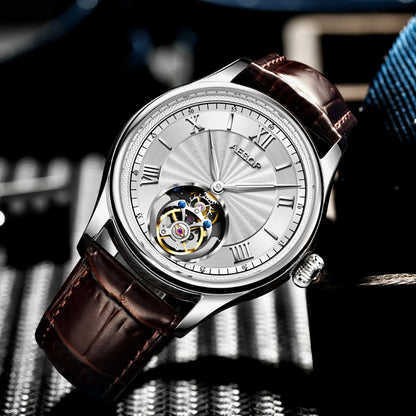 AESOP Official Watch Store Flying Tourbillon Movement Mechanical Wristwatches Skeleton Watches for Menes Luxury Waterproof 2025A