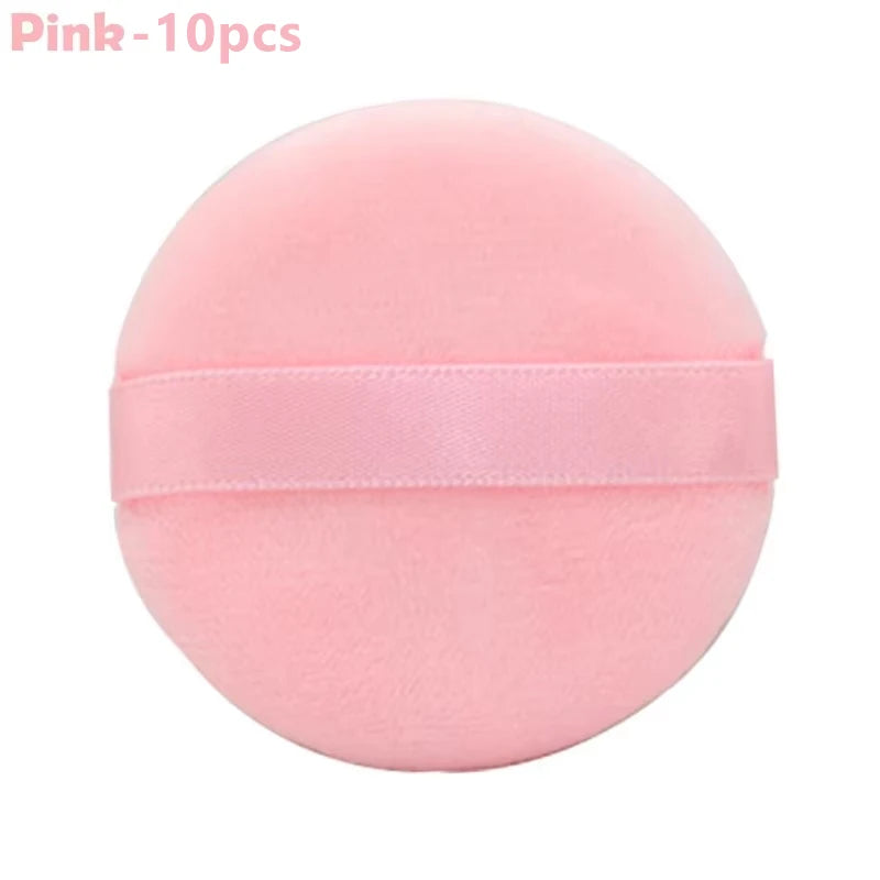 5/10Pcs Round Makeup Sponges Cosmetics Tools Soft Velvet Powder Puff Blender Sponges Facial Foundation Puffs Make Up Accessories RELUX.STORE