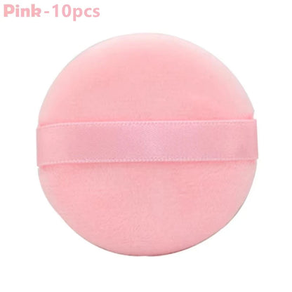 5/10Pcs Round Makeup Sponges Cosmetics Tools Soft Velvet Powder Puff Blender Sponges Facial Foundation Puffs Make Up Accessories RELUX.STORE