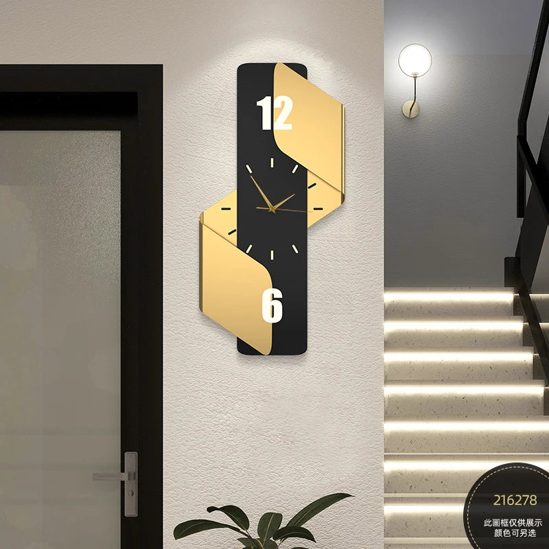 Luxury Digital Wall Clocks Living Room Art Mural Big Size Modern Wall Watch Minimalist Silent Horloge Murale Home Decoration RELUX.STORE