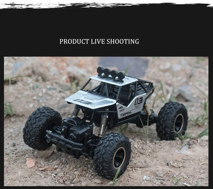 RC Cars Remote Control Car 1:12/16 Off Road Truck Metal Shell LED Headlights Offroad Monster RC Trucks 4WD All Terrain Toys Kids