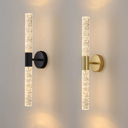 Nordic Bubbles Crystal Rod LED Wall Lamp Bedroom Bedside Living Room Wall Light Aisle Interior Home decoration AC85-265V
