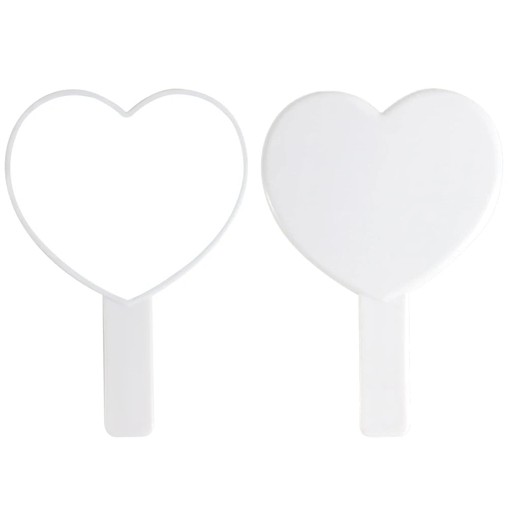1Pcs Plastic Handle Handheld Makeup Vanity Mirror Portable Square Eyelash Extension Mirror Women Cosmetic Beauty Salon Supplies RELUX.STORE