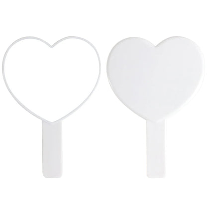 1Pcs Plastic Handle Handheld Makeup Vanity Mirror Portable Square Eyelash Extension Mirror Women Cosmetic Beauty Salon Supplies RELUX.STORE