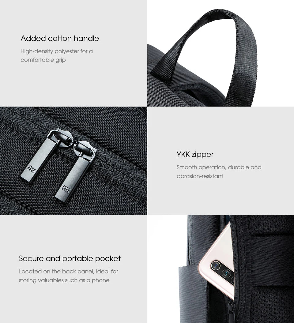 Xiaomi Classic Business Backpack 2 Fashion Laptop Bag for Men and Women Travel Large Capacity Backpack