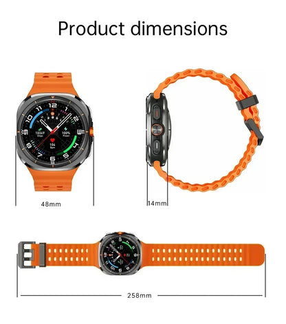 2025 New W7 5G Fitness Smart Watch Full Network GPS NFC Call Information Display Men's Sports Watch Application Download
