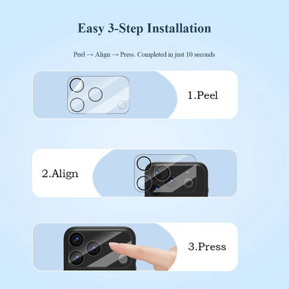 Lereach Tempered Glass Camera Lens Protector for iPhone 17 Pro Max / Air / 17 Pro Scratch Resistant High Transparency RELUX.STORE