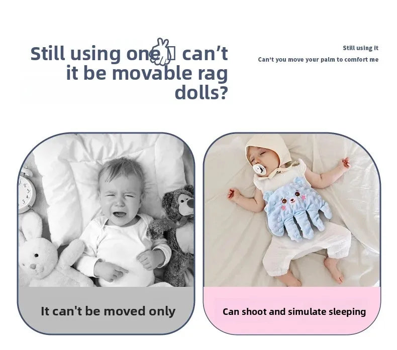 0-3Y Electric Baby Soothing Palm Hand Automatic Patting Sleep Companion Beater Sleeping Aid Pillow soother Toys for Calming Baby