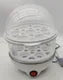 Multifunctional Electric Egg Cooker Steamer - Double Layer for Boil, Poach, Steam Eggs & Veggies, Compact Breakfast Appliance