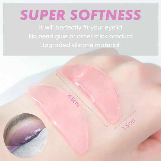 Libeauty 1 Pair Lash Softening Pads Silicone Eyelash Perm Pads Lashes Rods Shield Lifting Eyelash Accessories Makeup Tools RELUX.STORE