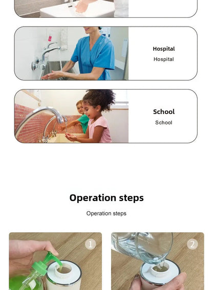 New intelligent induction multi gear contactless wall mounted vertical hand sanitizer rechargeable soap dispenser foam machine RELUX.STORE