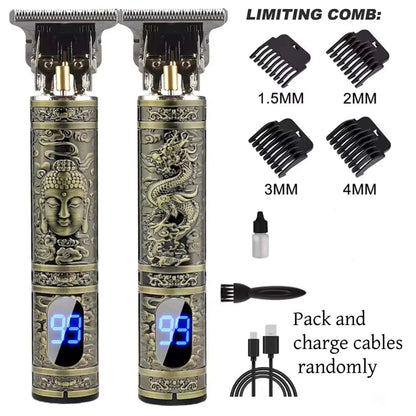 LCD Display T9 Electric Hairber 0Mm Shaver Hair Trimer Home Appliances Travel Barber Razors Shaving Machine for Men Trimmer Man