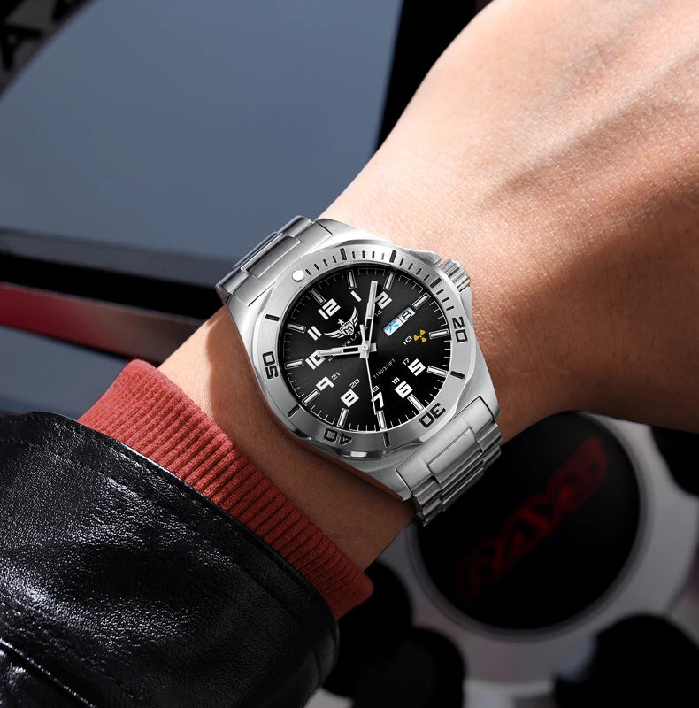 Yelang V1019 Brand 44MM Men Watch NH36 100M PROFESSIONAL WATERPROOF Deep Diving Mechanical Automatic Watch Sapphire Lens Reloj
