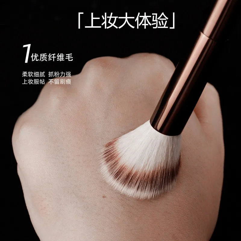 1pc #15 Blush Makeup Brush Liquid Blush Make Up Brush Bronzer use with Cream cheek formulas Metal Handle with box RELUX.STORE