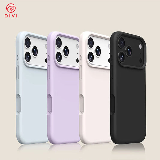 DIVI Silicone Phone Case For iPhone 17 Pro Case Pro Max Bumper Shockproof Cover Liquid Silicone Phone Case For iPhone 17 Air RELUX.STORE