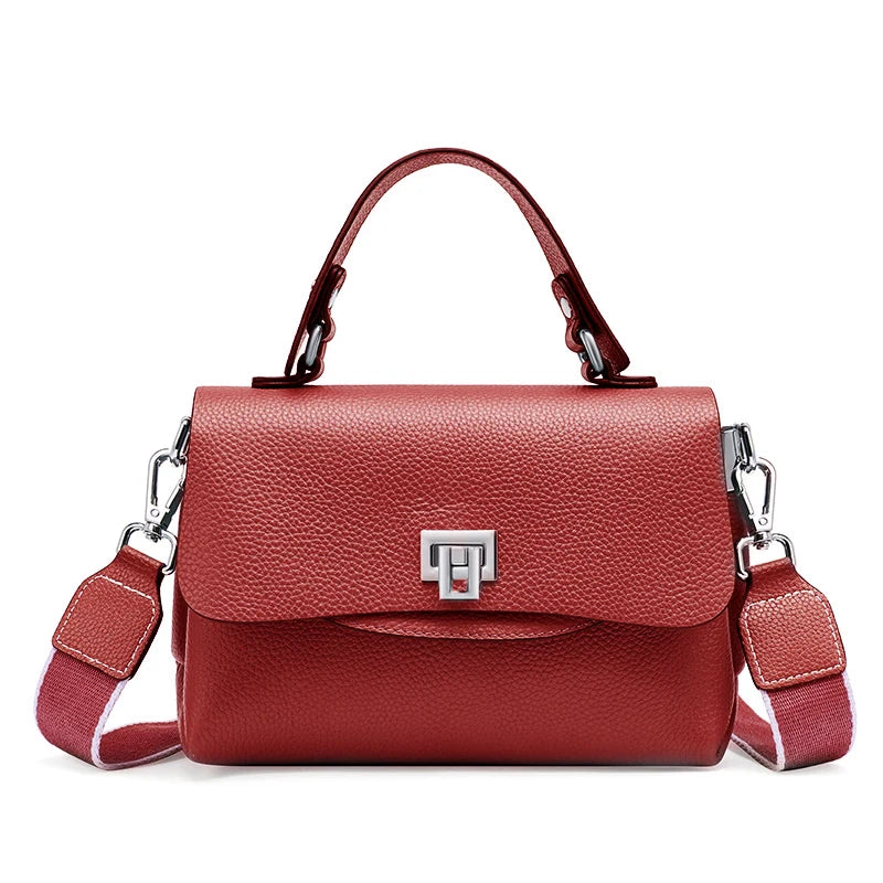 Zency Women's Genuine Leather Top-Handle Bag Simple Fashion Envelope Luxury Brand Shoulder Handbag Small Crossbody for Female RELUX.STORE