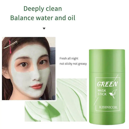 40g Remove Blackhead Green Tea Solid Mask Cleans Pores Stick Facial Blemish Black Dots Shrink Pores Korean Skin Care Cosmetics RELUX.STORE