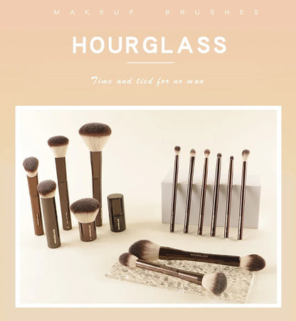 Hourglass Makeup Brush All Kinds Eyeshadow Foundation Concealer Powder Bronzer Blusher Eyeliner Retractable Professional Brushes RELUX.STORE