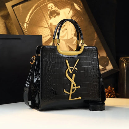 High-grade light luxury handbag 2024 new autumn and winter fashion Tote bag women's crocodile print single shoulder crossbodybag RELUX.STORE