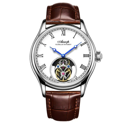 Aesop Real Flying Tourbillon Movement Mechanical Watches Luxury Watch for Men Skeleton Tourbillon Watch Sapphire Official StoreS