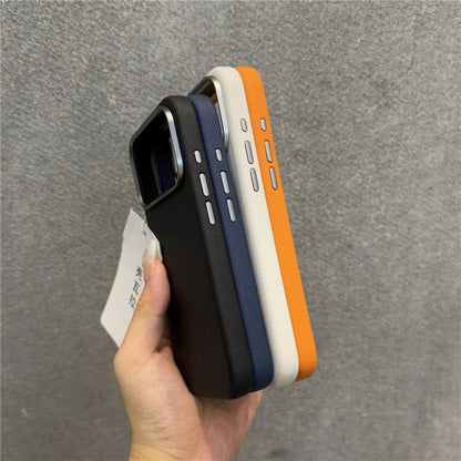 Luxury Solid Color PU Leather Magsafe Case For iPhone 17 Air 17Pro 17Pro Max Active Touch Camera Button Lens Protection Cover RELUX.STORE