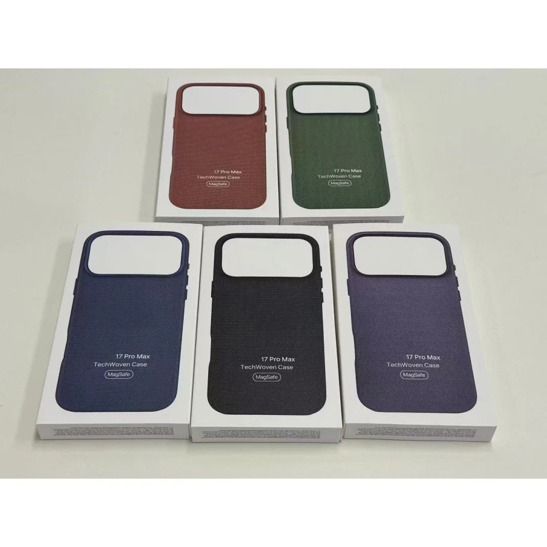 Original Apple Magsafe Techwoven Magnetic Case For iPhone 17 Pro Max 17 Air Cases Wireless Charging Full Protect Logo Cover RELUX.STORE