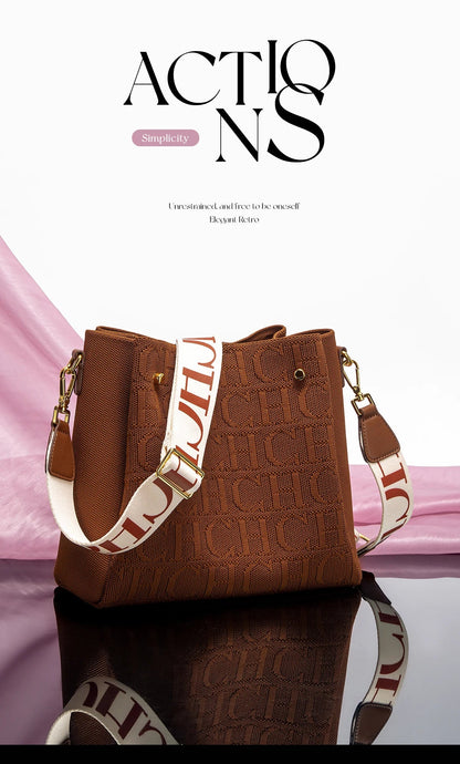Crossbody Elegant Design Sense Letters Drawstring Design Brand Women's Bag Fashion Casual Hundred Women's Bag Crossbody RELUX.STORE