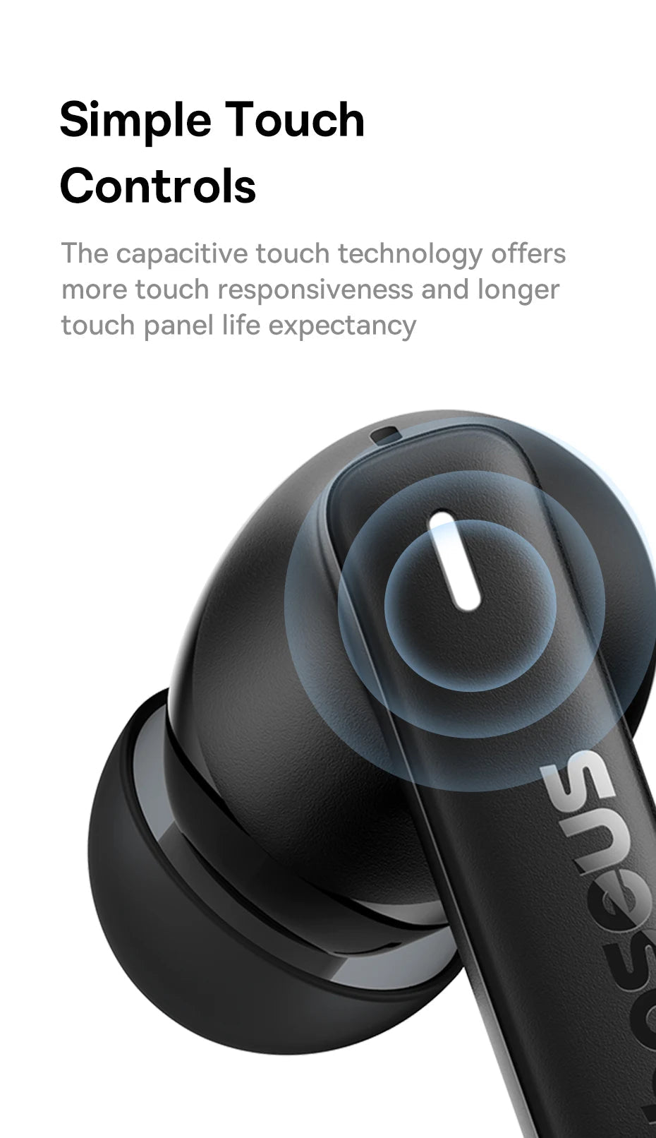 Baseus Bowie E19 Wireless Earphones Bluetooth 5.3 Big Bass 12mm Drivers IPX5 Waterproof Earbuds 33Hrs Battery Life Headphones RELUX.STORE