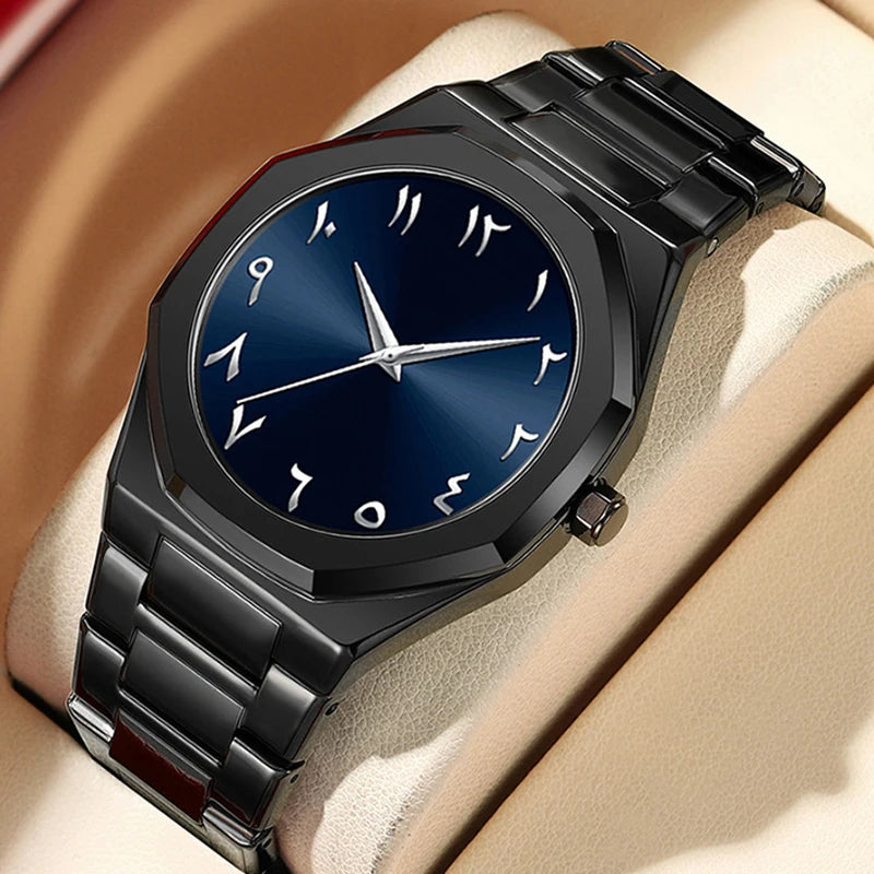 Stainless Steel Band Men Wrist Watches For Male Clock Top Brand Luxury Fashion Black Men Watches Quartz Wristwatches