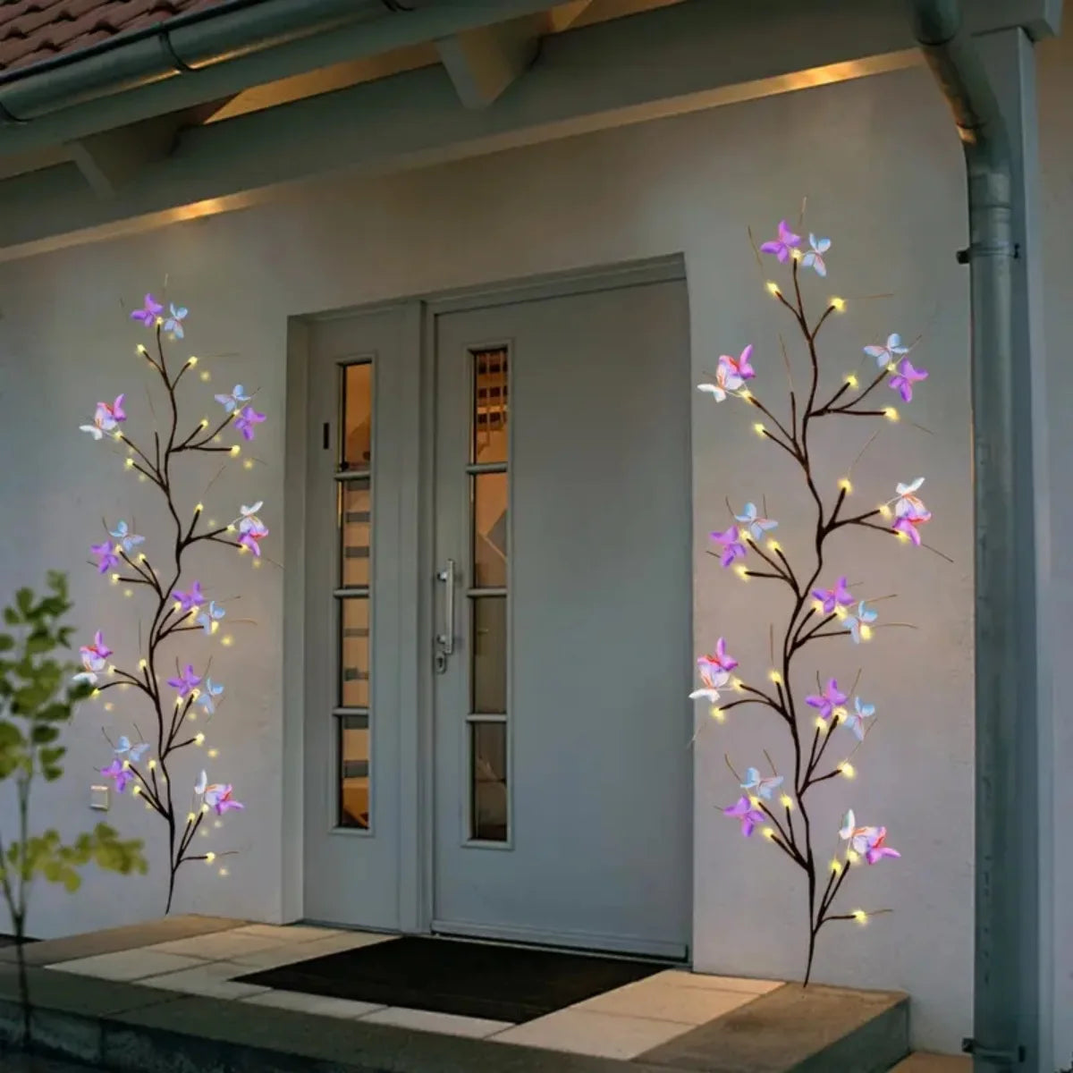 1pc 30LED Enchanted Willow Vine Light With Butterfly USB Powered 8 Lighting Modes Indoor Outdoor Waterproof Vine Lights Suitable