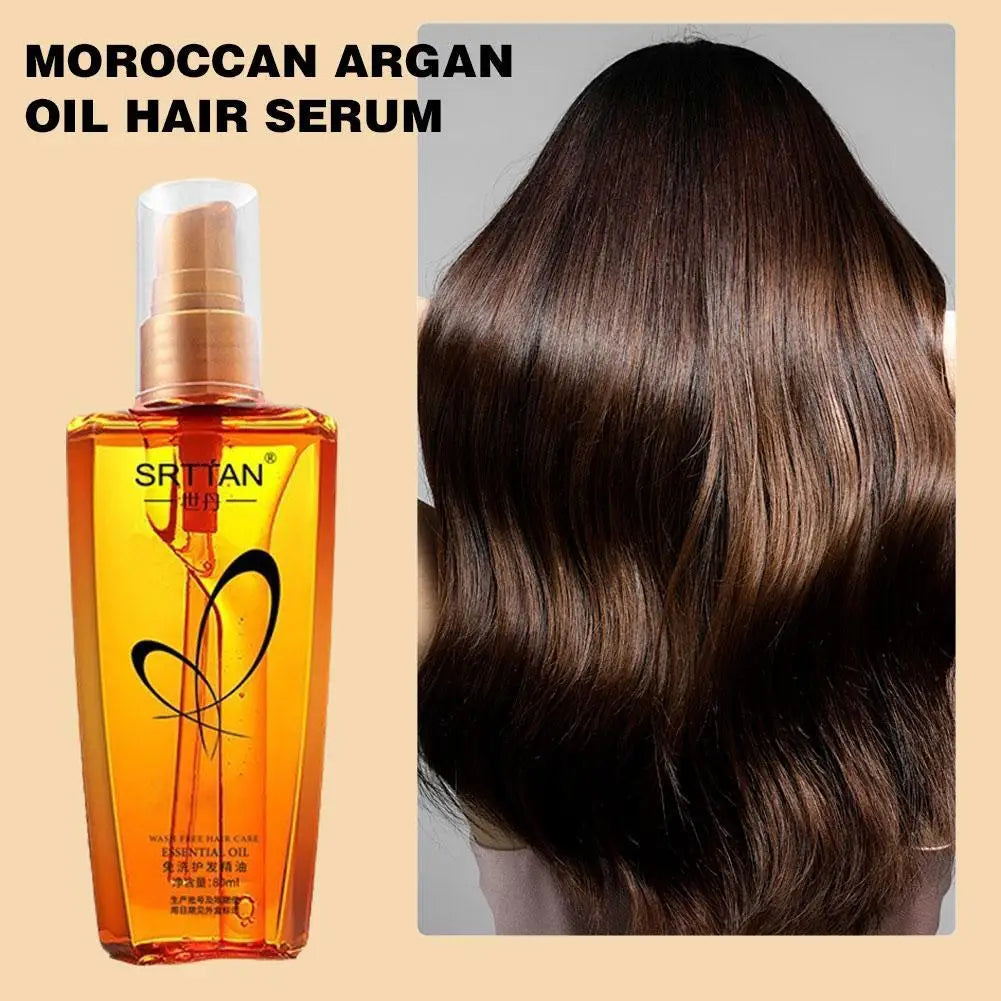 Moroccan Argan Oil Hair Serum Lightweight Hair Oil Mist For Split Ends, Frizzy Hair And Flyaways, Hair Oil Repair- Gloss Shine RELUX.STORE