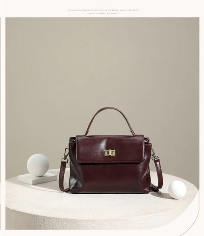 Women Cowhide Genuine Leather Tote Bag Lady Designer Luxury Soft Leather Handbag Fashion Crossbody Bags Female Shoulder Handbag RELUX.STORE
