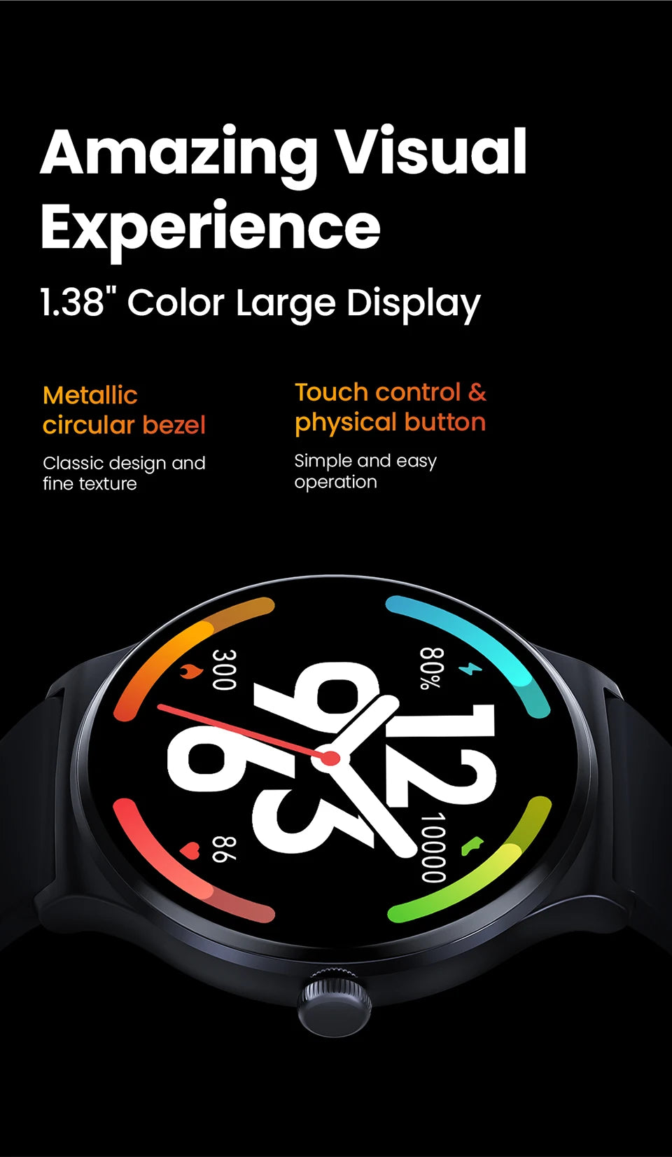 HAYLOU Solar Lite Smart Watch Bluetooth Calling Smartwatch Heart Rate Blood Oxygen Monitoring Sleep Stress Testing Sport Watch