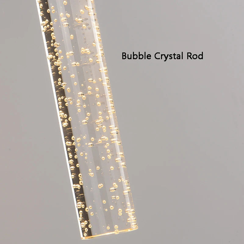 Nordic Bubbles Crystal Rod LED Wall Lamp Bedroom Bedside Living Room Wall Light Aisle Interior Home decoration AC85-265V