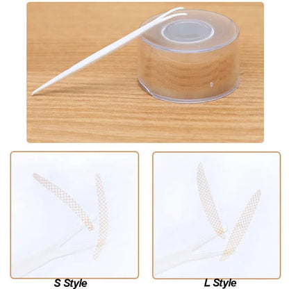 600 Pcs Eye Lift Strips Double Eyelid Tape Clear Gray Eyelid Stripe Big Eyes Invisible Double Fold Eyelid Sticker Makeup Tools RELUX.STORE